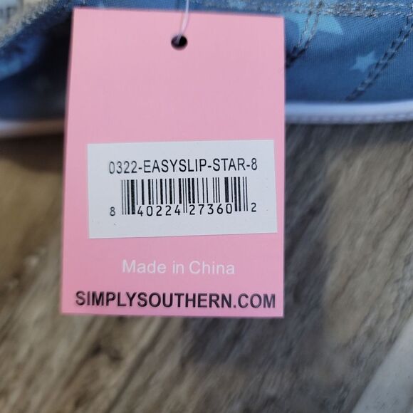 New Simply Southern EasySlip-on Sneakers Size 8 - Picture 8 of 8